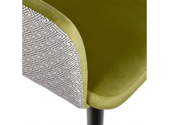 Стул Bruno ярко-зеленый с жаккардом в Набережных Челнах