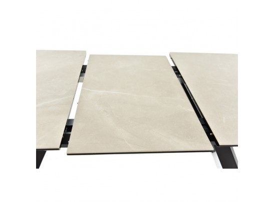 Стол Adam раскладной 140-190x90x75см, керамогранит бежевый, чёрный в Набережных Челнах