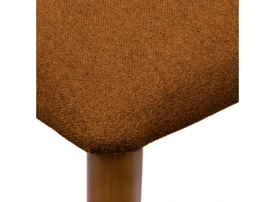 Стул полубарный Lucas 3 терракотовый букле с ножками цвета орех в Набережных Челнах
