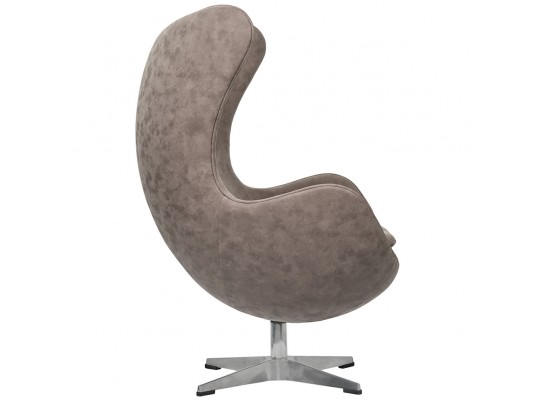 Кресло EGG CHAIR бледно-коричневый матовый с эффектом состаренная кожа в Набережных Челнах