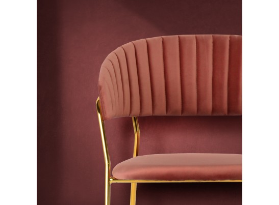 Стул Turin пудровый с золотыми ножками в Набережных Челнах