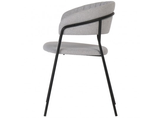Стул Turin светло-серая рогожка с чёрными ножками в Набережных Челнах
