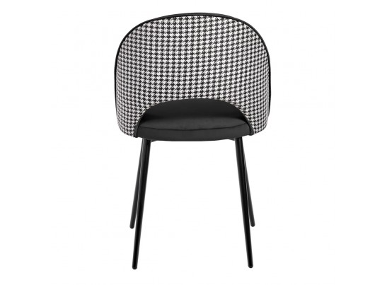 Стул Leo чёрный с жаккардом в Набережных Челнах