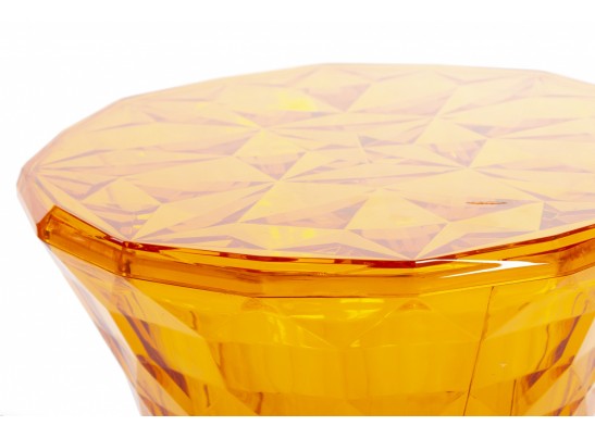 Стул-пуф Stone прозрачный оранжевый в Набережных Челнах