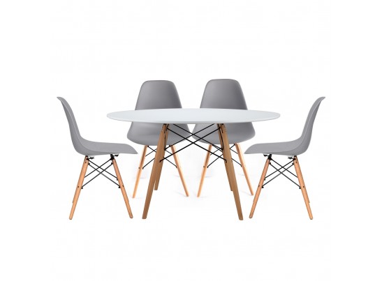 Комплект из 4-х стульев Eames серый в Набережных Челнах