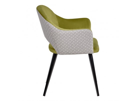 Стул Bruno ярко-зеленый с жаккардом в Набережных Челнах