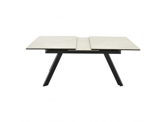 Стол Adam раскладной 140-190x90x75см, керамогранит бежевый, чёрный в Набережных Челнах