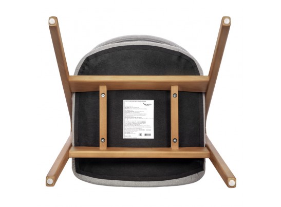 Стул Alan серый букле с ножками цвета орех в Набережных Челнах