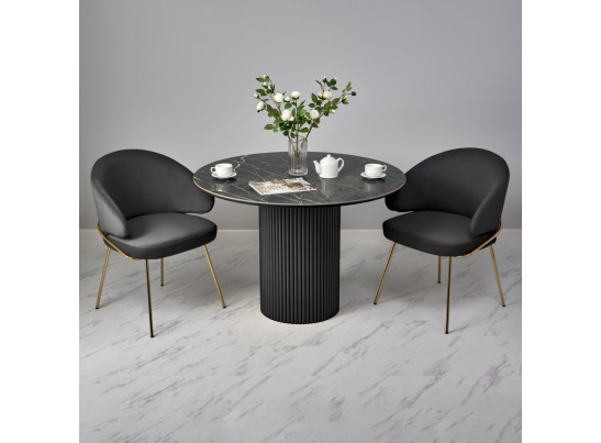 Стол Aura D110, керамогранит Wacom, чёрный в Набережных Челнах