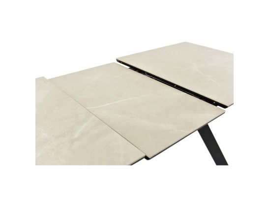 Стол Adam раскладной 140-190x90x75см, керамогранит бежевый, чёрный в Набережных Челнах
