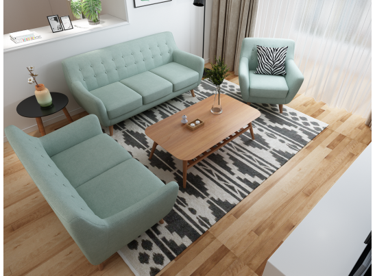 Диван Picasso двухместный бирюзовый в Набережных Челнах