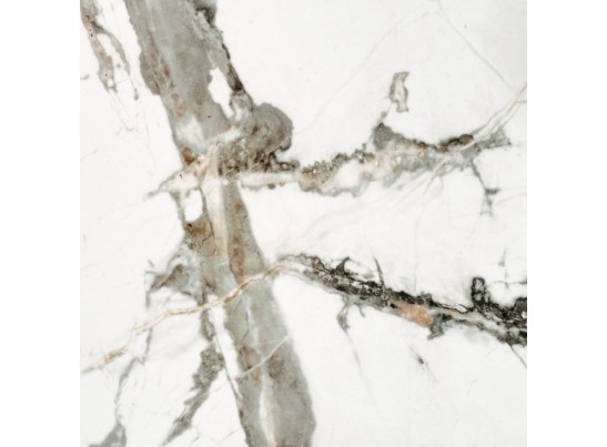 Стол Yoda диам.100см, керамогранит белый мрамор в Набережных Челнах