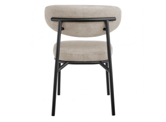 Стул Lucas 2 латте шенилл с чёрными ножками в Набережных Челнах
