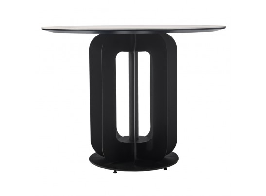 Стол Korfu диам.100см, керамогранит светлый мрамор в Набережных Челнах