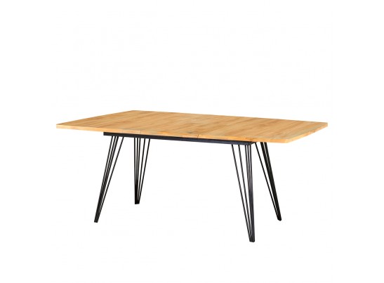 Стол Fusion 140-180 x 90см, Дуб Навара, чёрный в Набережных Челнах
