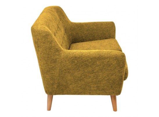 Диван Picasso двухместный горчичный, шенилл в Набережных Челнах