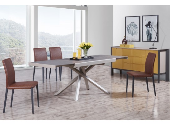 Стол раздвижной MELANIA серый в Набережных Челнах