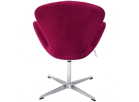 Кресло SWAN CHAIR винный, искусственная замша в Набережных Челнах
