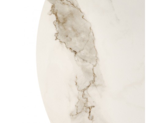 Стол Korfu диам.100см, керамогранит светлый мрамор в Набережных Челнах