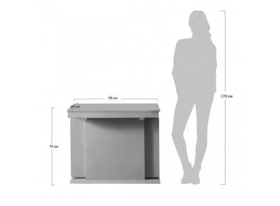 Стол раздвижной LUNGO серый в Набережных Челнах