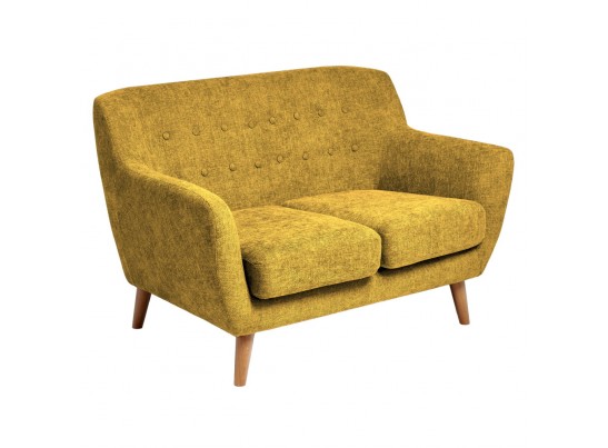 Диван Picasso двухместный горчичный, шенилл в Набережных Челнах