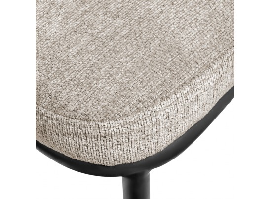 Стул полубарный Lucas 2 латте шенилл с чёрными ножками в Набережных Челнах