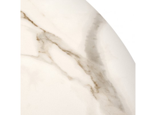 Стол Korfu диам.100см, керамогранит светлый мрамор в Набережных Челнах