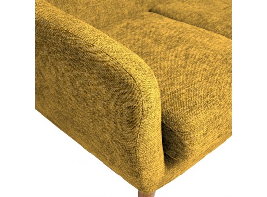 Диван Picasso двухместный горчичный, шенилл в Набережных Челнах