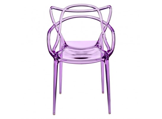 Комплект из 4-х стульев Masters прозрачный сиреневый в Набережных Челнах