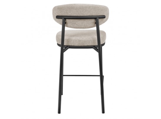 Стул полубарный Lucas 2 латте шенилл с чёрными ножками в Набережных Челнах