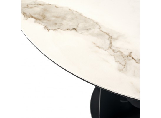 Стол Korfu диам.100см, керамогранит светлый мрамор в Набережных Челнах