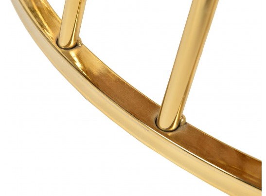 Стол Liverpool диам.110см, орех с золотистыми ножками в Набережных Челнах