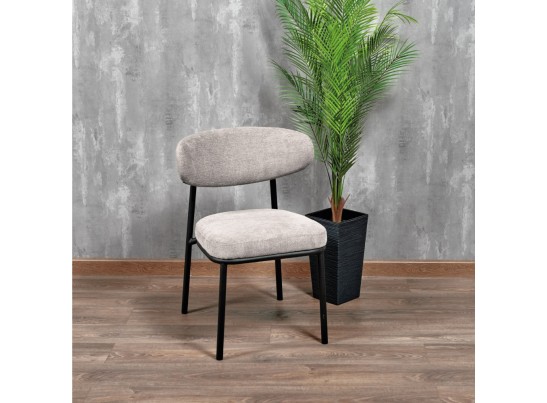 Стул Lucas 2 латте шенилл с чёрными ножками в Набережных Челнах