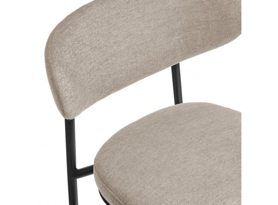 Стул Lucas 2 латте шенилл с чёрными ножками в Набережных Челнах