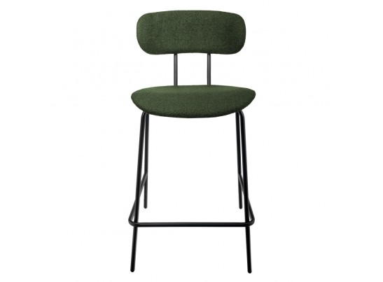 Стул полубарный Ant букле зеленый в Набережных Челнах