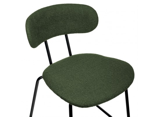 Стул полубарный Ant букле зеленый в Набережных Челнах