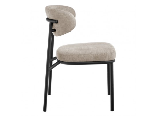 Стул Lucas 2 латте шенилл с чёрными ножками в Набережных Челнах