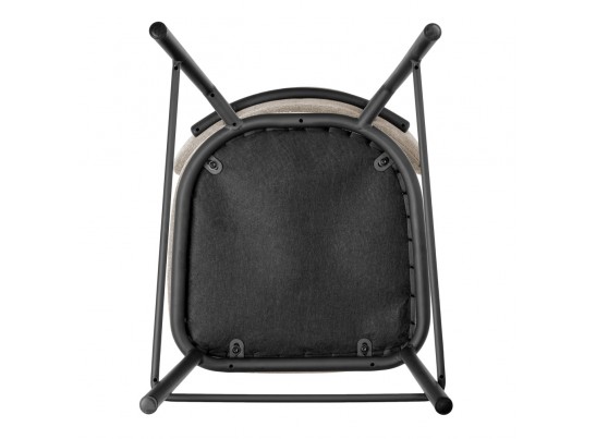 Стул полубарный Lucas 2 латте шенилл с чёрными ножками в Набережных Челнах