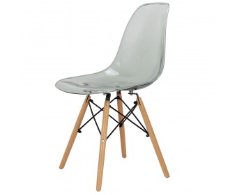 Стул Eames прозрачный серый