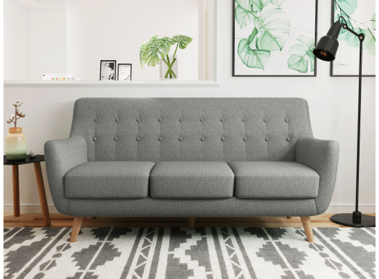 Диван Picasso трехместный серый в Набережных Челнах Диван Picasso трехместный серый в Набережных Челнах