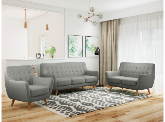 Диван Picasso двухместный серый в Набережных Челнах