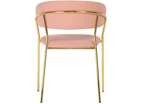 Стул Turin светло-розовая рогожка с золотыми ножками в Набережных Челнах