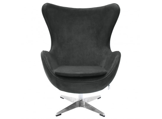 Кресло EGG CHAIR графит, искусственная замша в Набережных Челнах