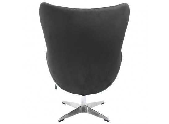 Кресло EGG CHAIR графит, искусственная замша в Набережных Челнах