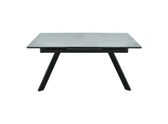 Стол Adam раскладной 140-190x90x75см, керамогранит серый мрамор, чёрный в Набережных Челнах