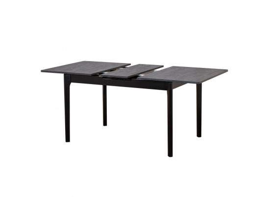 Стол Splash раскладной 125-155x85x75см, Угольный камень, чёрный в Набережных Челнах