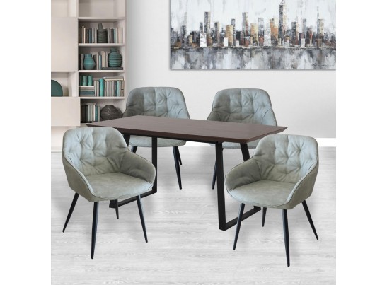 Стол Stockholm раздвижной 120/160 х 80х 75см, цвет орех в Набережных Челнах