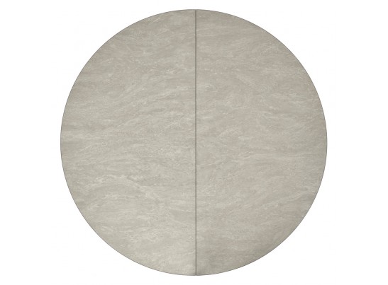 Стол Rudolf круглый раскладной 100-130x100x75см, Бетон слюда, чёрный в Набережных Челнах