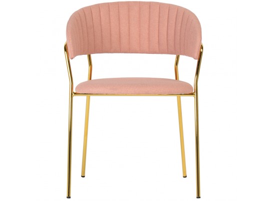Стул Turin светло-розовая рогожка с золотыми ножками в Набережных Челнах