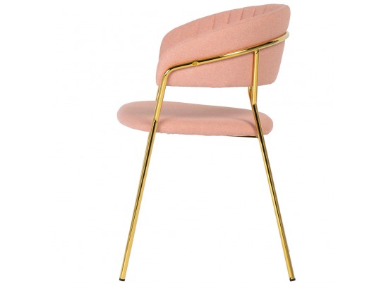 Стул Turin светло-розовая рогожка с золотыми ножками в Набережных Челнах